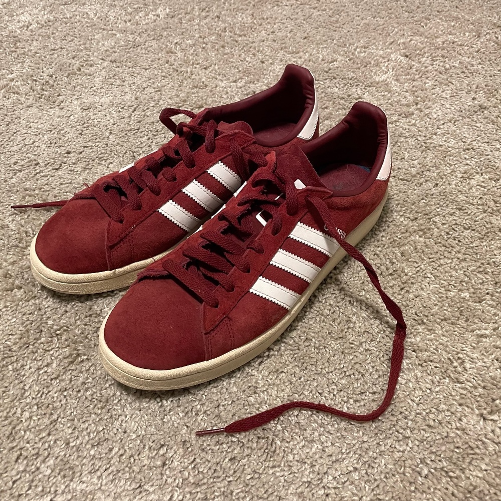 Adidas Campus Suede Burgundy - US 9 [Good Condition]